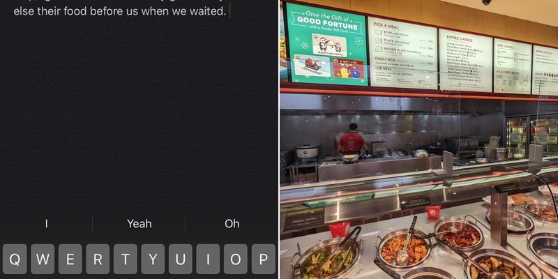 Panda Express Menu