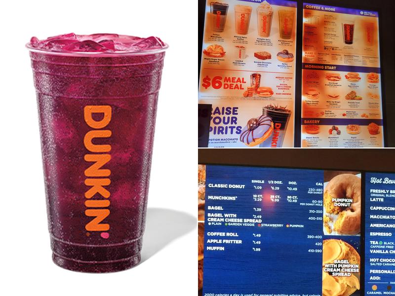 Dunkin' Menu