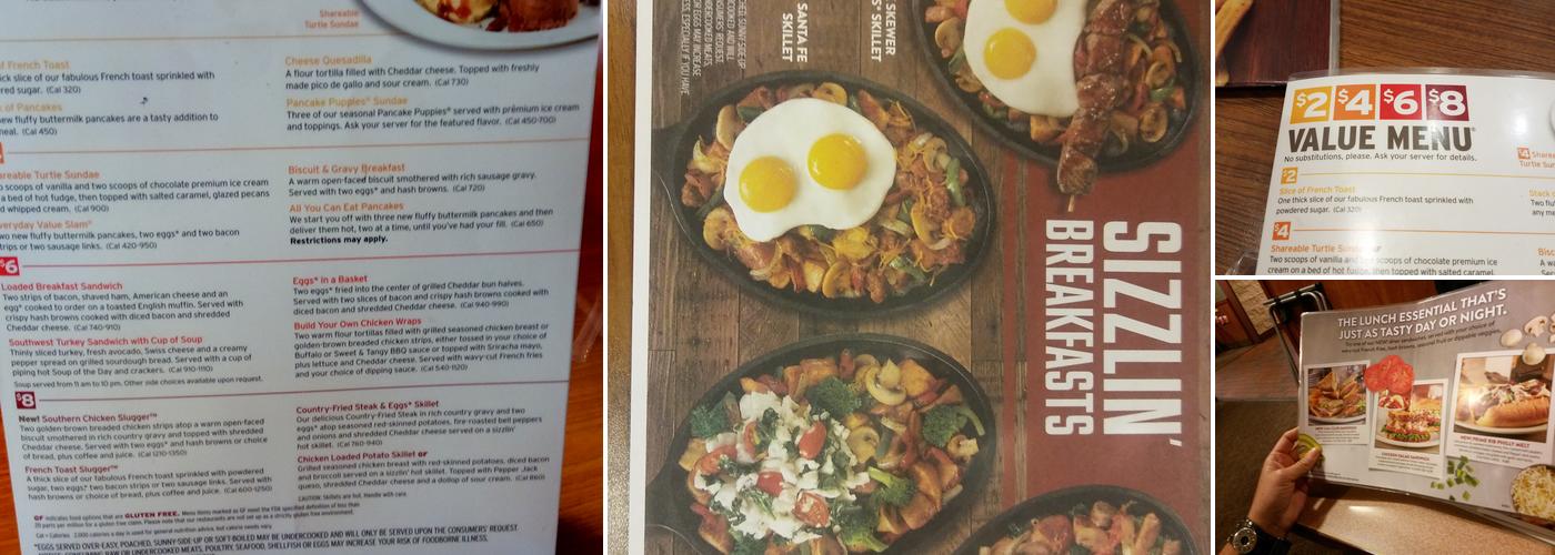 Denny's Restaurant Menu