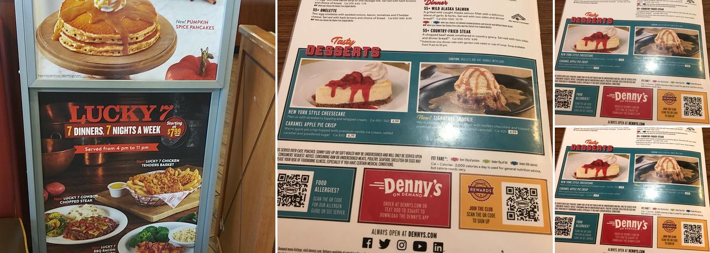 Denny's Menu