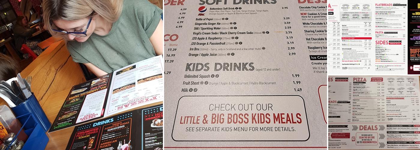 Pizza Hut Menu