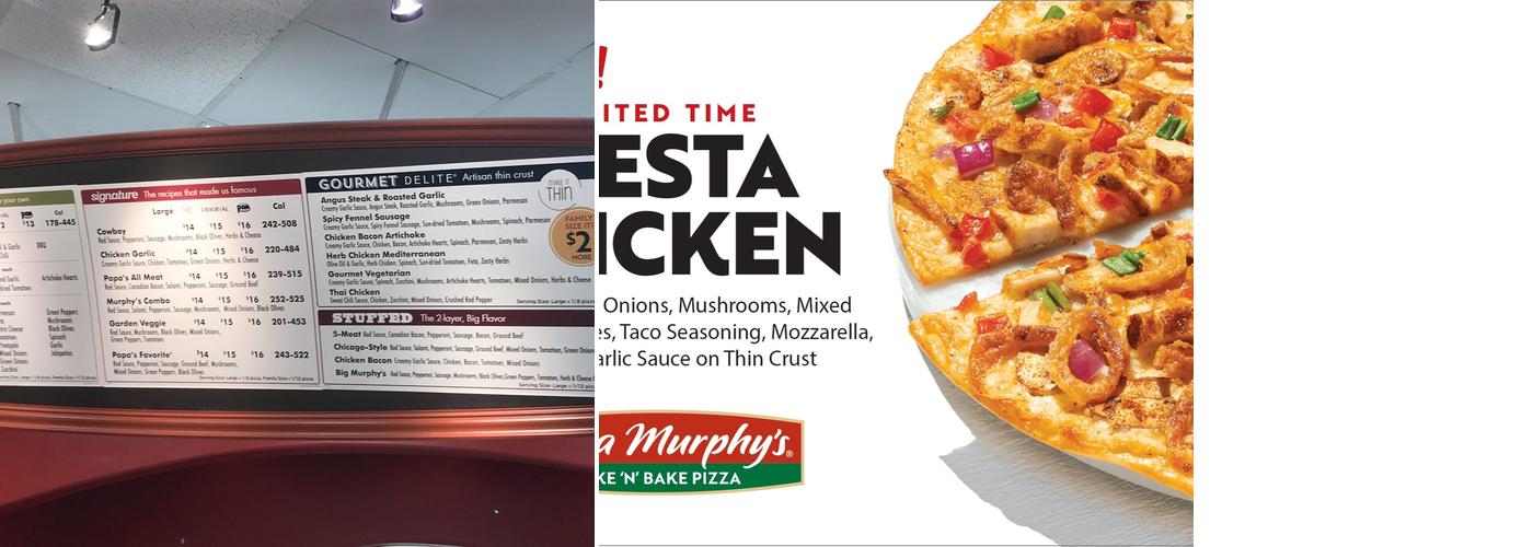 Papa Murphy's | Take 'N' Bake Pizza Menu