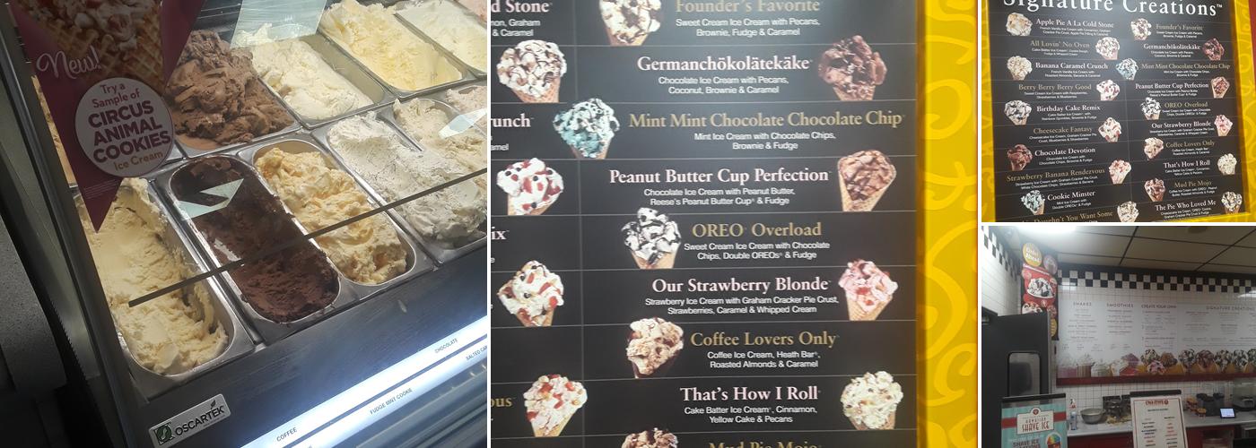 Cold Stone Creamery Menu