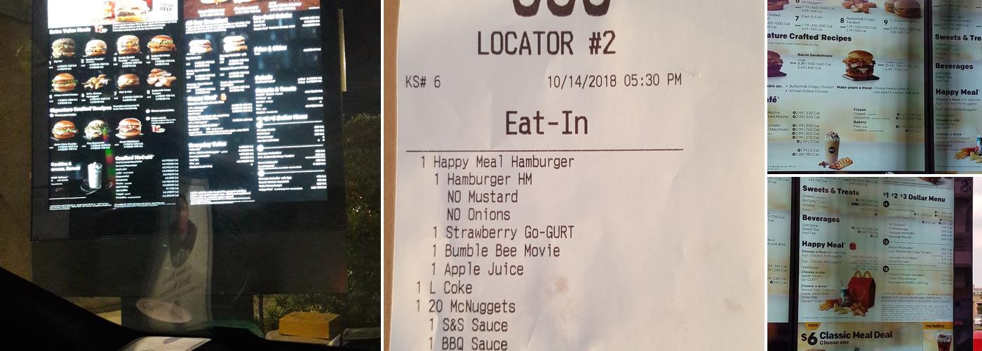McDonald's Menu