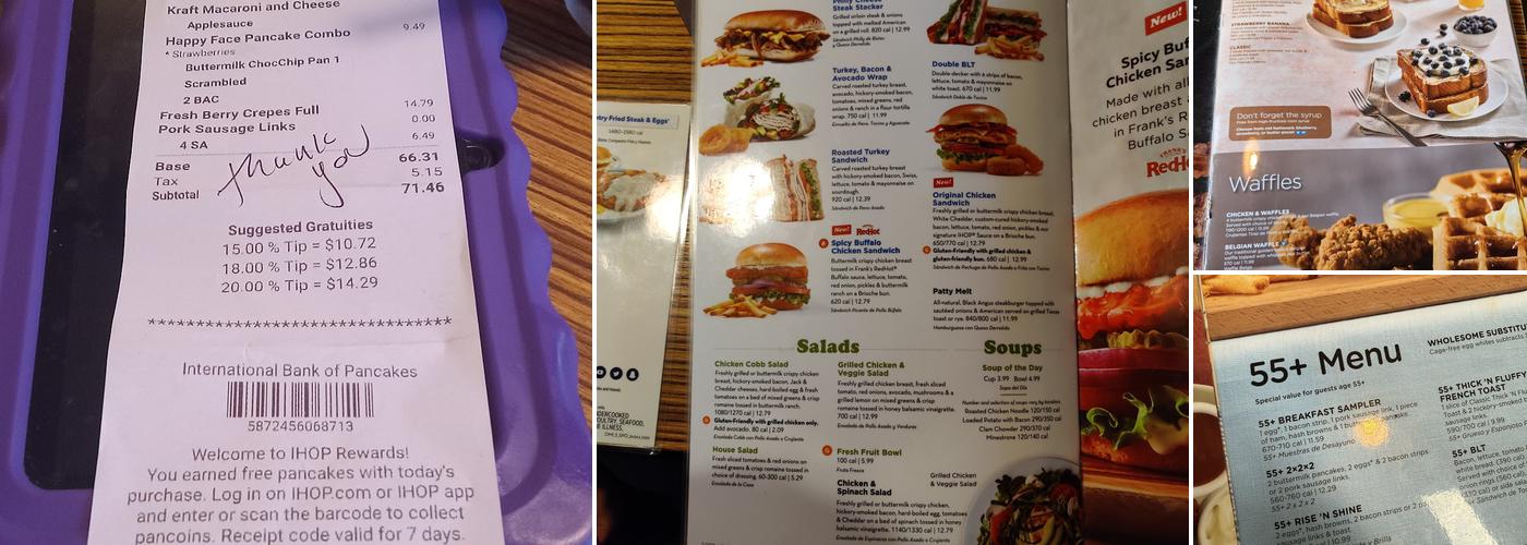 IHOP Menu