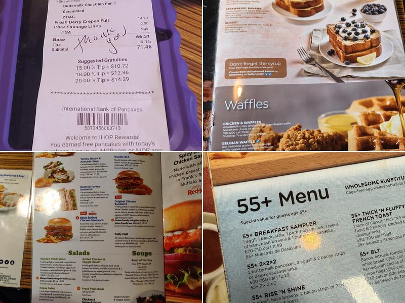 IHOP Menu