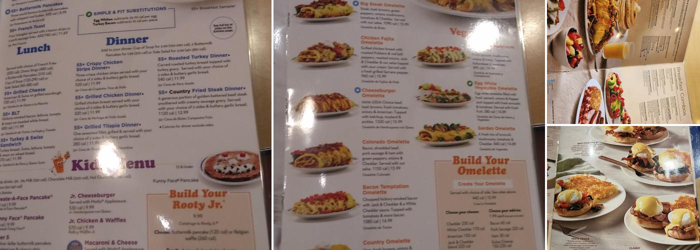 IHOP Menu