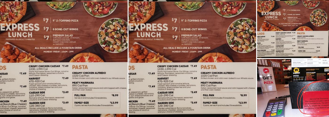 Pizza Hut Menu