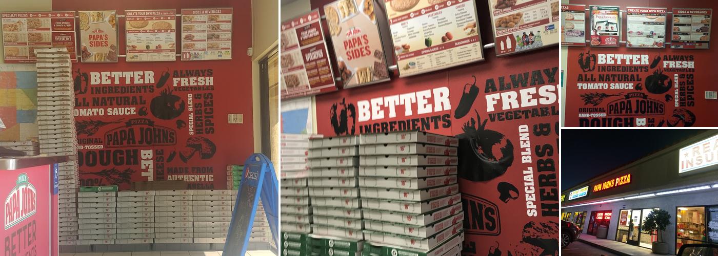 Papa Johns Pizza Menu