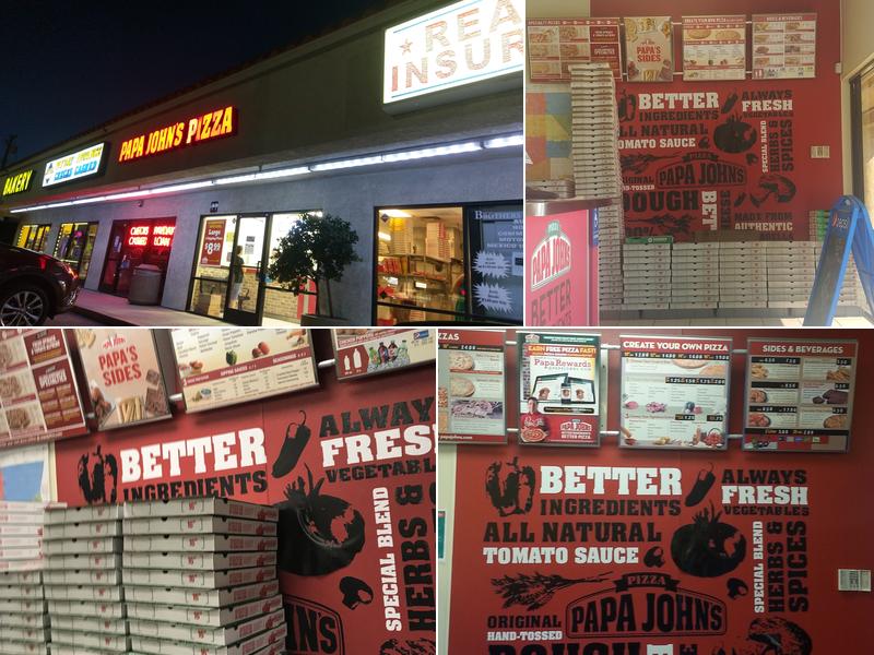 Papa Johns Pizza Menu