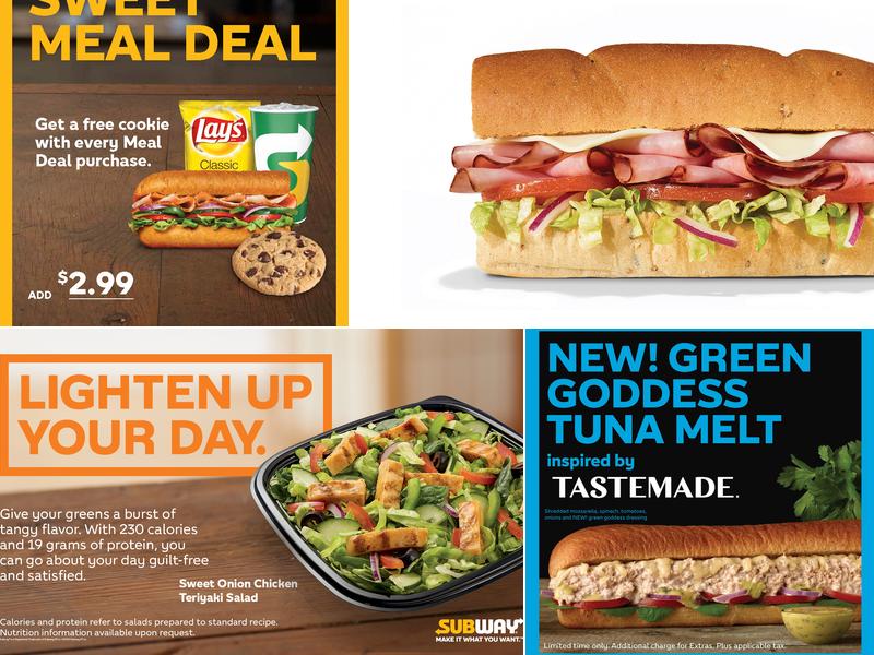 Subway Menu