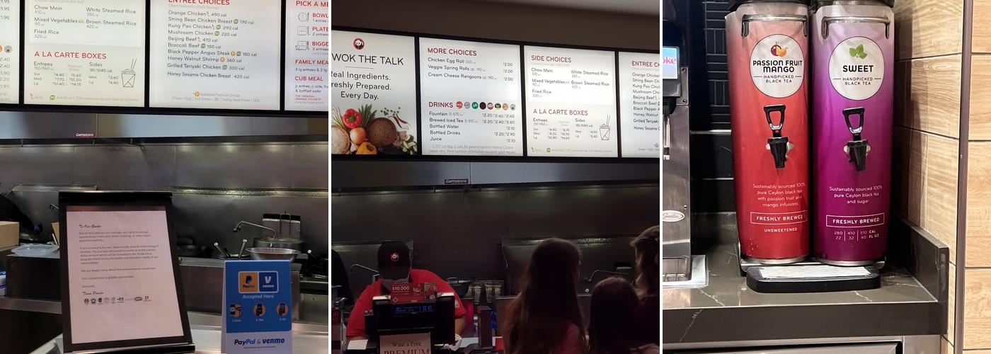 Panda Express Menu