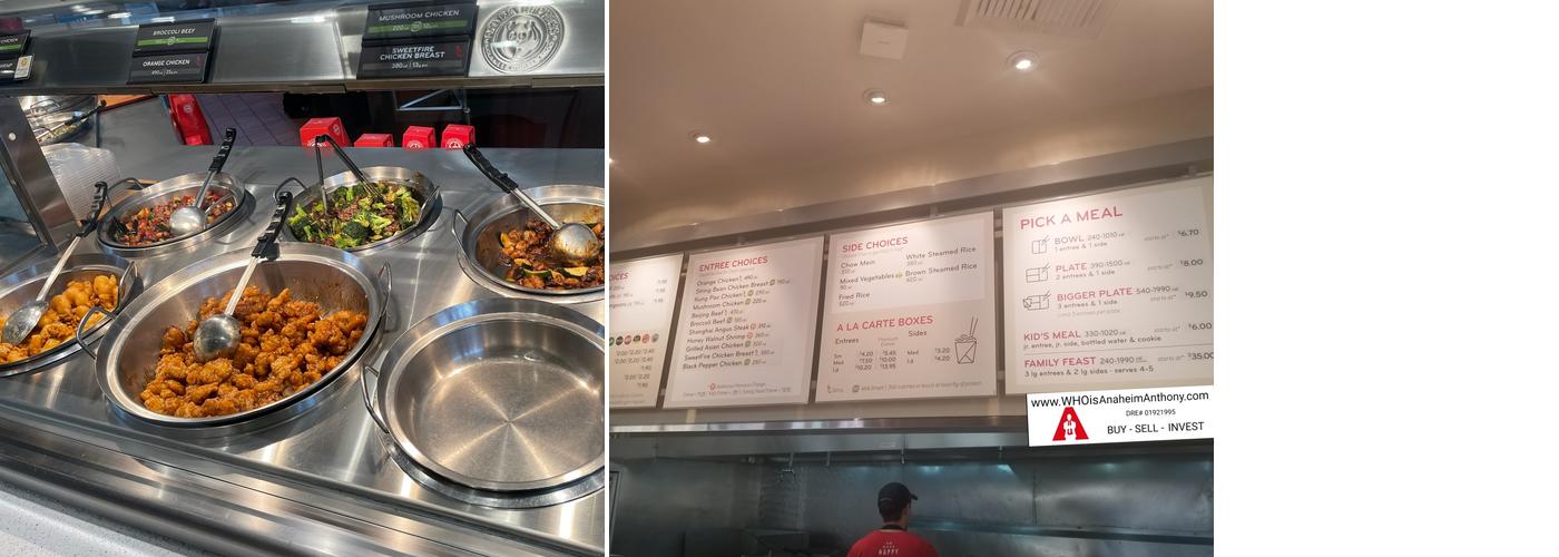 Panda Express Menu