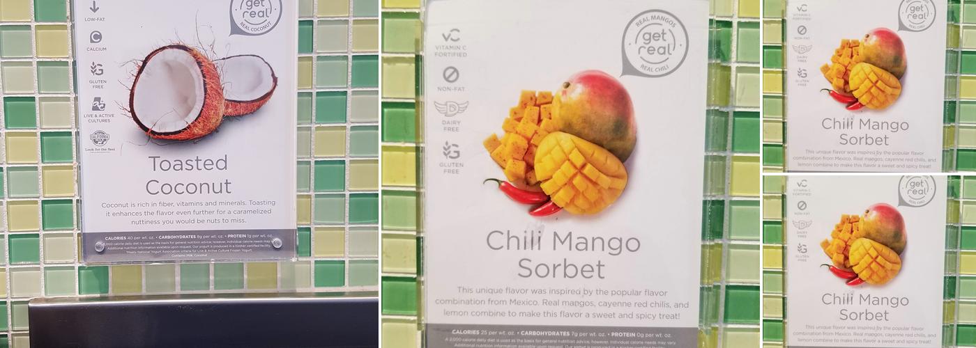 Yogurtland Anaheim Menu