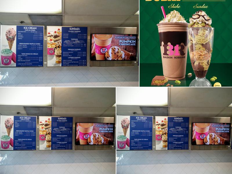 Baskin-Robbins Menu