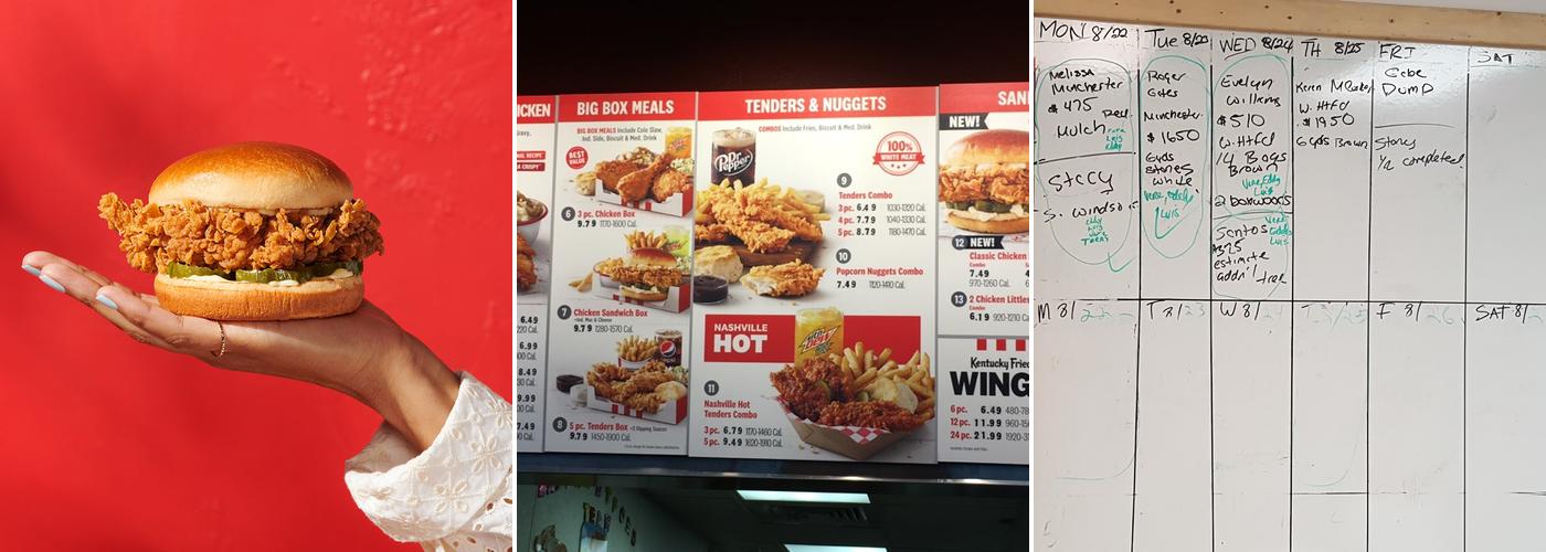 KFC Menu