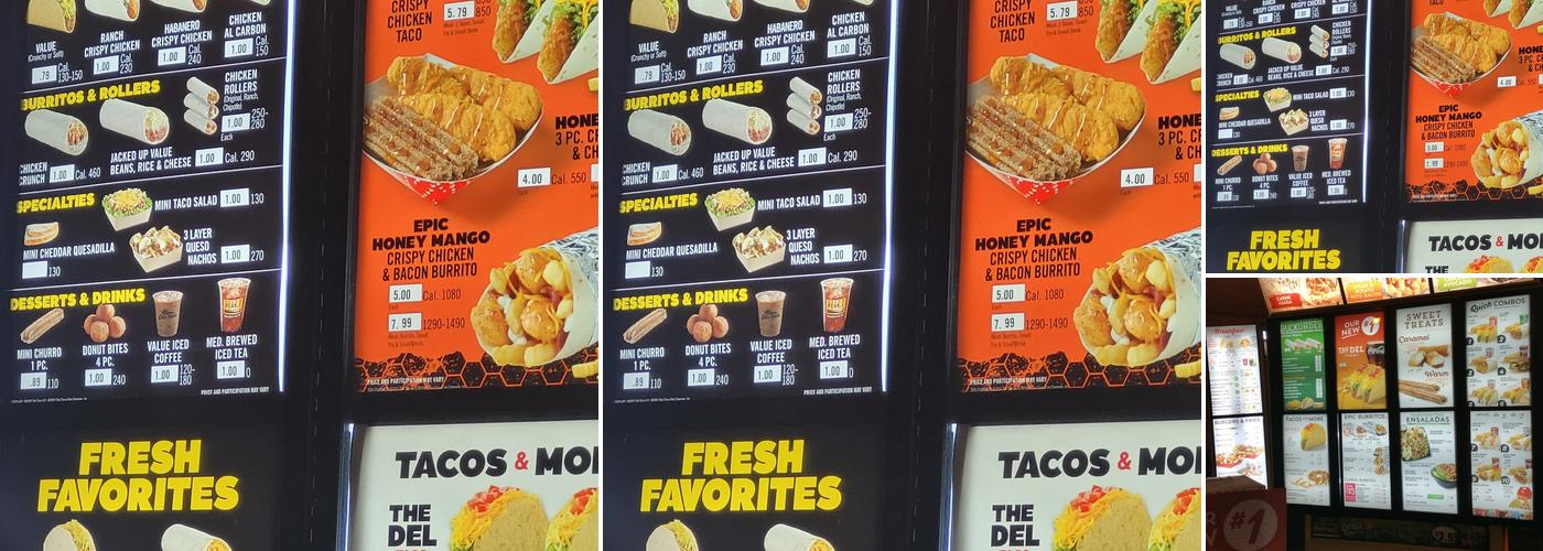 Del Taco Menu