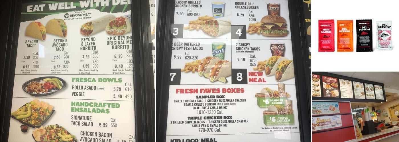 Del Taco Menu