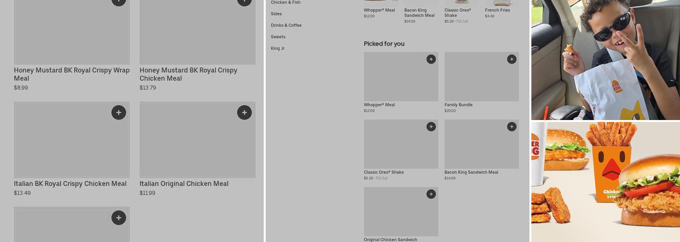 Burger King Menu