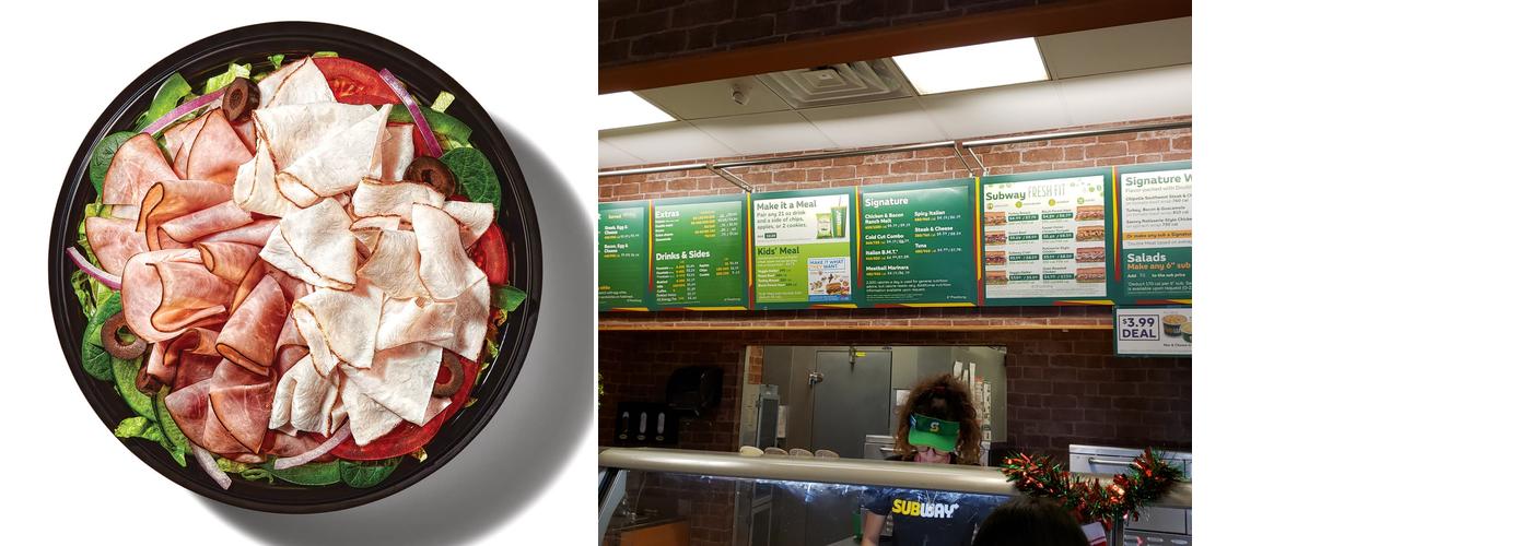 Subway Menu