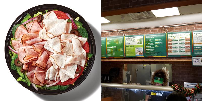 Subway Menu
