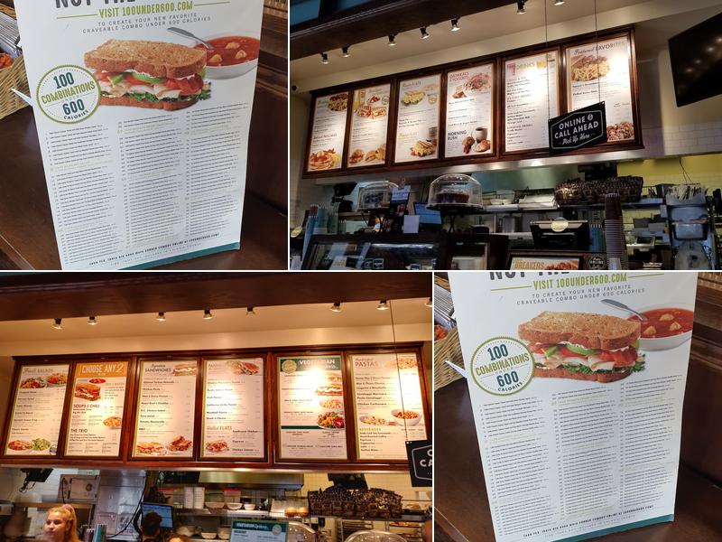 Corner Bakery Menu