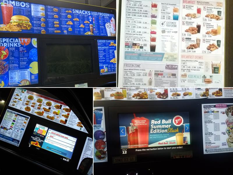 Sonic Drive-In Menu
