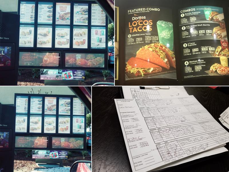 Taco Bell Menu