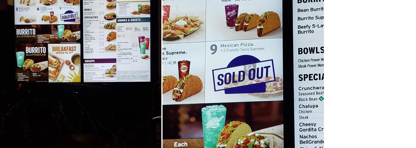 Taco Bell Menu
