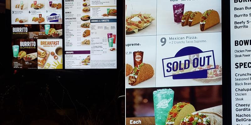 Taco Bell Menu
