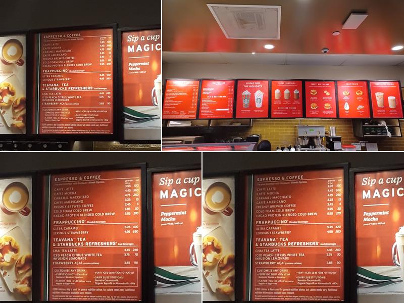 Starbucks Menu