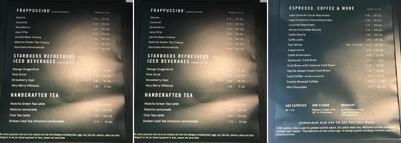 Rev Café Menu