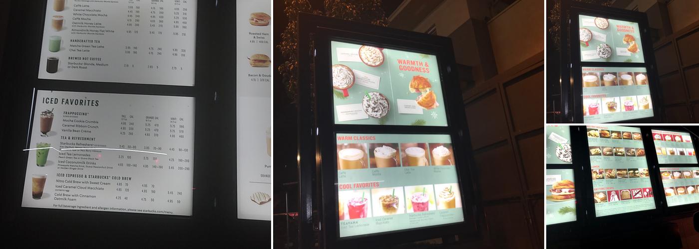 Starbucks Menu