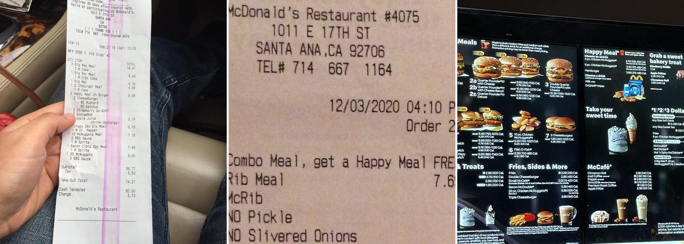 McDonald's Menu