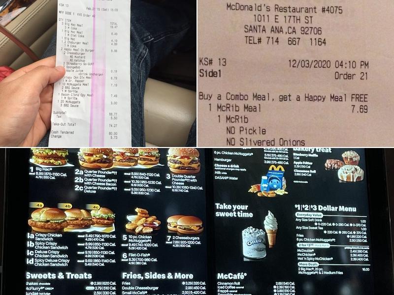 McDonald's Menu