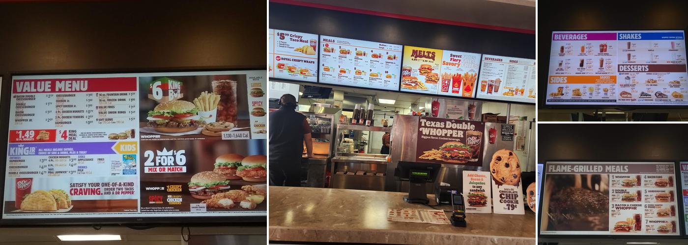 Burger King Menu