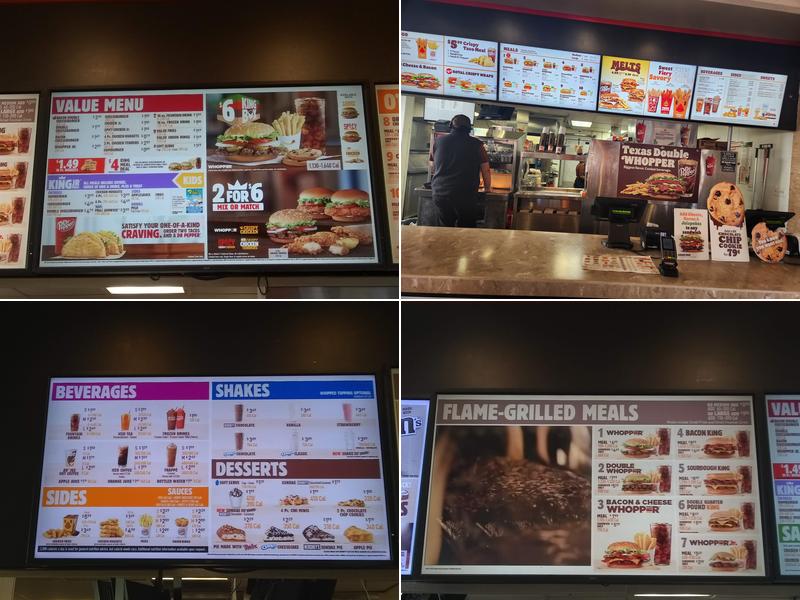 Burger King Menu
