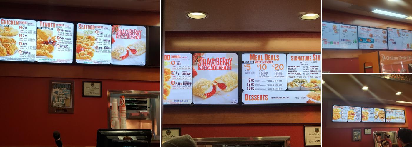 Popeyes Louisiana Kitchen Menu