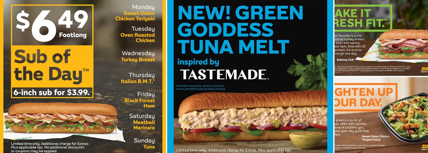 Subway Menu