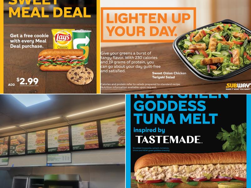 Subway Menu