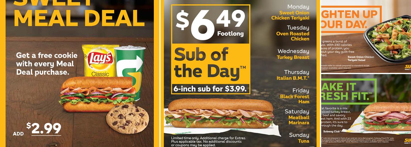 Subway Menu