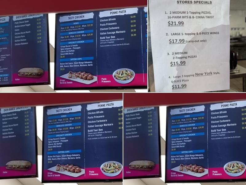 Domino's Pizza Menu
