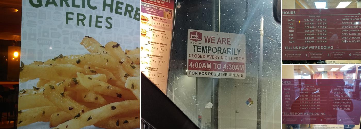 Jack In The Box Menu