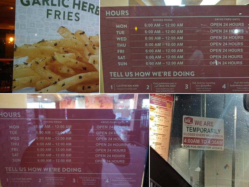 Jack In The Box Menu