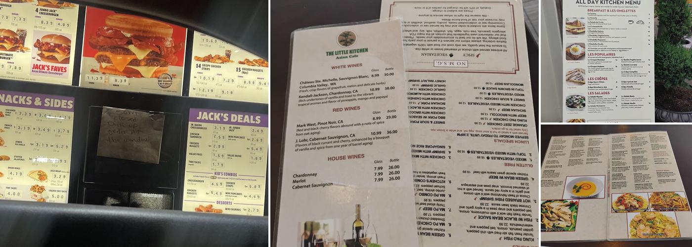 Jack In The Box Menu