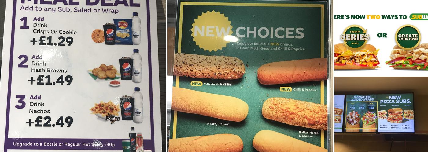 Subway Menu