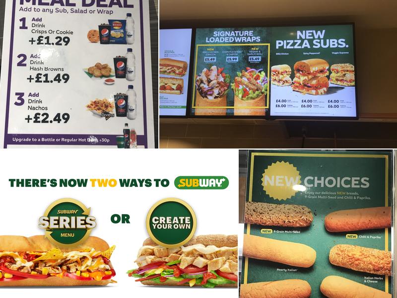 Subway Menu