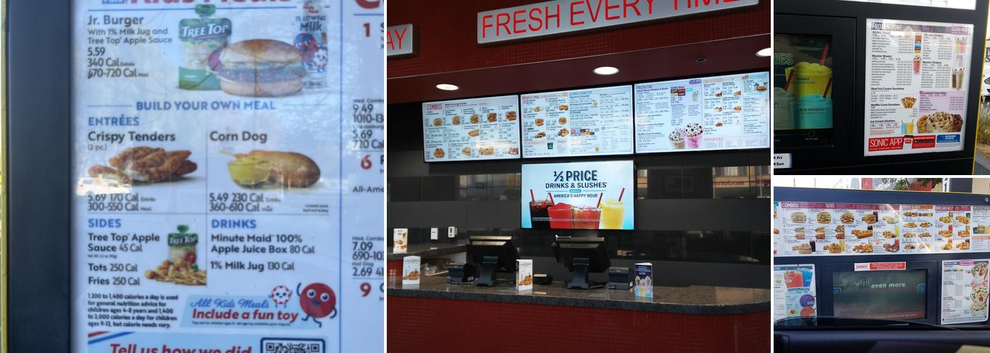 Sonic Drive-In Menu