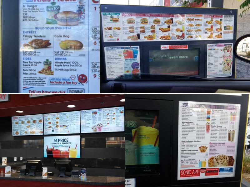 Sonic Drive-In Menu