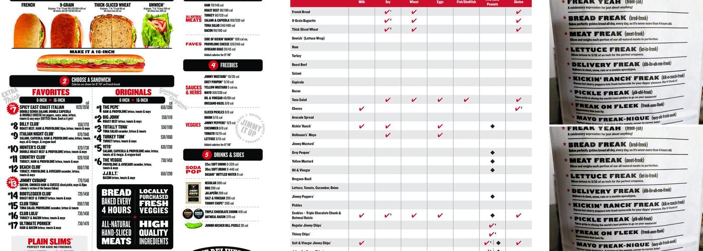 Jimmy John's Menu
